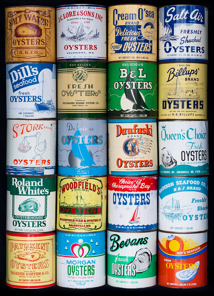 1940's Tidepoint Oyster Stew Oysters Can Old Label on New Can Vintage  Grocery Store Ocean Park, Washington EMPTY 